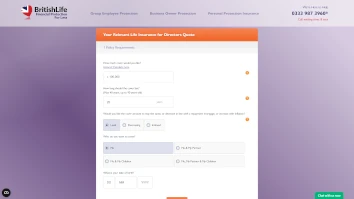 British Life website - lead generation web design by Murmur8
